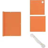 vidaXL Paravent de balcon Orange 120x400 cm Tissu Oxford - Parasols & Ecrans solaires