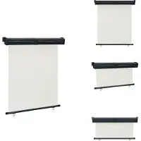 vidaXL Marquise latérale de balcon 140 × 250 cm Crème - Parasols & Protection solaire