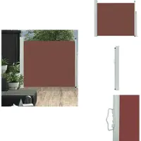 vidaXL Marquise latérale extensible 100x300 cm Marron - Parasols & Protection solaire