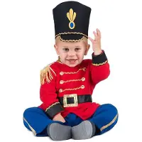 MOM Baby Soldier Costume Rouge 24 Months-3 Years Enfants