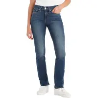 Levi's pour femme. 19631-0203 Jeans 314 Straight Straight Shaper blue (30/34), Bleu, Casuel, Coton, Denim