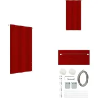 vidaXL Paravent de balcon Rouge 120x240 cm Tissu Oxford - Parasols & Ecrans solaires