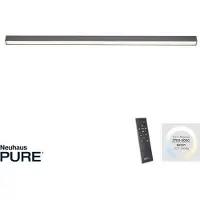 Paul Neuhaus Plafonnier élégant Pure Lines Straight anthracite