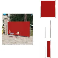 vidaXL Marquise latérale 160x300 cm Rouge - Parasols & Protection solaire