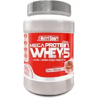 Nutrisport Mega Whey Protein Strawberry 900g Multicolore