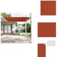 vidaXL Store vertical Terracota 60x1000 cm Toile Oxford - Parasols & Protection solaire