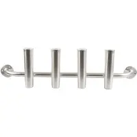 Taco Metals 4 Rods Transom Mount Rod Holder Argenté