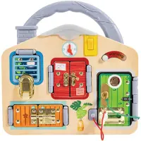 Hape Block And Learn Game Board 29.50x29x6 Cm Jaune Enfants