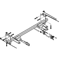 Blue Ox Buick Envision Tow Bar Base Plate Support Gris