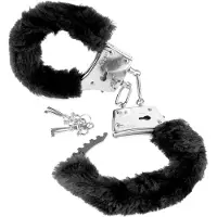 Fetish Fantasy - menottes en peluche (noires)