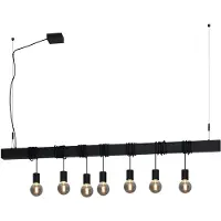 Stars of Light Lampe suspendue noire Townshend-B 7 lumières