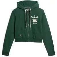Superdry Veste de survêtement vert / blanc