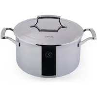 Saveur Selects Cocotte avec couvercle - - Ø22 cm - Acier inoxydable - Sans PFAS - Compatible induction et four
