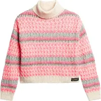 Superdry Pull-over gris / rose / blanc naturel