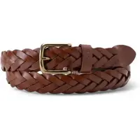 Levi's unisex. 235675-104-99 Ceinture en cuir tressé marron (90 cm), Casuel