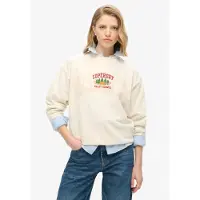 Superdry Travel Souvenir Loose Sweatshirt Beige XL Femme