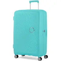 American Tourister Sounbox Spinner Expandable 77cm Chariot Casque à coque dure Bleu 97 L Polypropylène (PP)