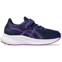 Asics unisex pour enfant. 1014A264 Trainers Patriot 13 Ps navy (35), Bleu, Plat, Lacets, Sport, Multisport, mode enfantine