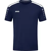 Jako T-shirt fonctionnel 'Power' bleu marine / blanc
