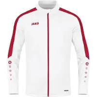 Jako Veste en polyester Power pour femmes - Blanc / Rouge
