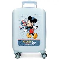 Disney unisex. 4951321 Valise cabine Mickey Road trip rigide 50 cm bleu (OSFA), Casuel, ABS/Polycarbonate