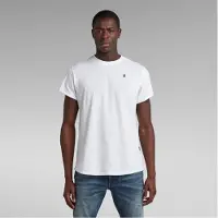 G-Star T-Shirt 'Lash' noir / blanc