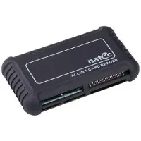 Natec Lecteur de carte BEETLE USB 2.0 Noir (USB 2.0), Lecteur de carte mémoire, Noir