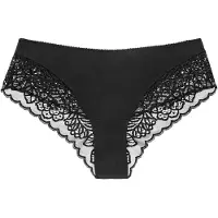 Triumph pour femme. 10181552 Slip taille basse Amourette Spotlight noir (44), Homewear, Polyamide