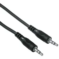 Hama Câble audio, f. jack mâle 3,5 mm - f. jack mâle 3,5mm,stéréo, 1,5 m