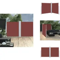 vidaXL Store latéral extensible Marron 140 x 600 cm - Parasols & Protection solaire