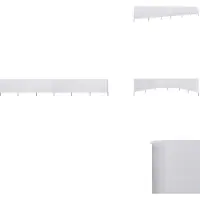 vidaXL Tissu brise-vent 6 pièces 800 x 160 cm Blanc sable - Parasols & Ecrans solaires