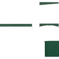 vidaXL Tissu brise-vent 9 pièces 1200 x 120 cm Vert - Parasols et ombrelles