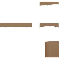 vidaXL Tissu brise-vent 6 pièces 800 x 120 cm Taupe - Parasols & Ecrans solaires