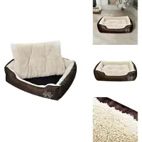 vidaXL Lit chaud pour chien avec coussin rembourré XL - Lits pour chiens