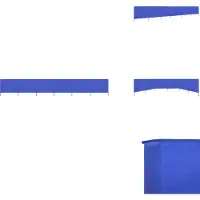 vidaXL - Tissu pare-vent 6 pièces 800 x 120 cm bleu azur - Parasols et protections solaires