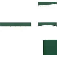 vidaXL Tissu brise-vent 6 pièces 800 x 120 cm Vert - Parasols & Ecrans solaires