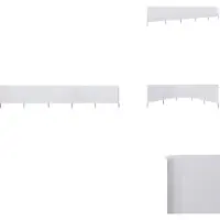 vidaXL Tissu de protection contre le vent en 5 parties 600 x 160 cm blanc sable - Parasols et ombrelles