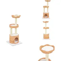 vidaXL Arbre à chat Sisal Saule naturel - Arbres à chats