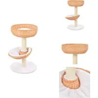 vidaXL Arbre à chat Sisal Saule naturel - Arbres à chats