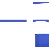 vidaXL 9 pièces de toile pare-vent 1200 x 160 cm bleu azur - Parasols et protections solaires
