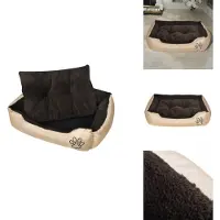 vidaXL Lit chaud pour chien avec coussin rembourré L - Lits pour chiens