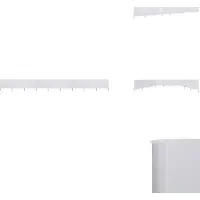 vidaXL 9 pièces de toile pare-vent 1200 x 80 cm blanc sable - Parasols et protections solaires