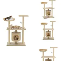 vidaXL Arbre à chat Sisal 95 cm Beige - Arbres à chats