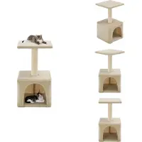 vidaXL Arbre à chat Sisal 55 cm Beige - Arbres à chats