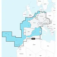 Garmin Central&west Europe Navionics Vision+ Marine Charts Multicolore