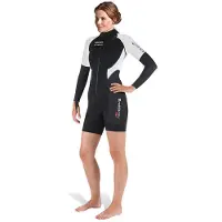 Mares 2nd Skin She Dives 1.5 Mm Woman Long Sleeve Shorty Noir L Femme