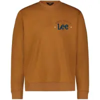 Lee Hommes, Pull-over, Sweat-shirt Zippé Homme Marron, Marron, (S)