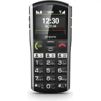 Emporia SiMPLiCiTY 5,08 cm (2" ) 90 g Schwarz - Silber Seniorentelefon (V27_001)