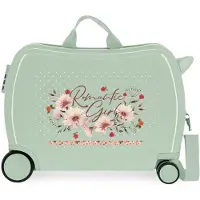 Movom unisex pour enfant. 2739821 Romantic Girl Valise multidirectionnelle à 2 roues verte (OSFA), Casuel, Multicolore, ABS/Polycarbonate, C