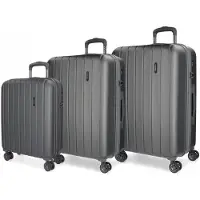Joumma Bags MOVOM Wood Antracite, kit de voyage de luxe en ABS, 75cm/65cm/55cm, 5318462
